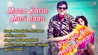 Maza Karle Meri Jaan Lyrical - Andolan  Govinda Mamta Kulkarni  Bali Brahmbhatt  90s Hindi Song
