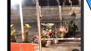 rekaman pendemo tekena tembakkan di polres jaktim pada Sabtu, 30 agustus 2025