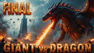50,000-Foot GIANT vs FIRE-BREATHING DRAGON  Epic Final Fight Movie Style