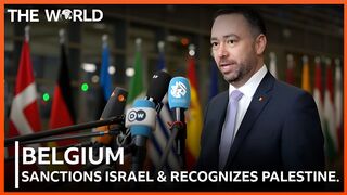 Belgium Sanctions Israel  Recognizes Palestine   TheWorldEng    belgium sanctions news gaza