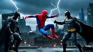 Homem aranha luta com Batman veja final