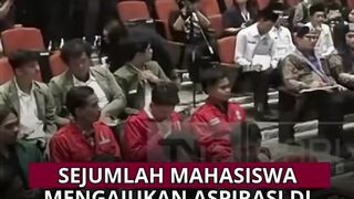 Mahasiswa suarakan aspirasi di depan DPR!