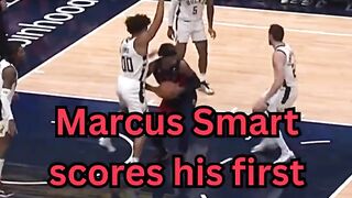 Marcus Smarts First Bucket as a Wizard!