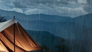 Blissful Camping in the Rain