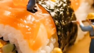 Construction giant sushi