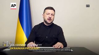 Zelenskyy says Ukraine is building a security system to push Russia towards