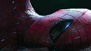 Swinging in action like spider