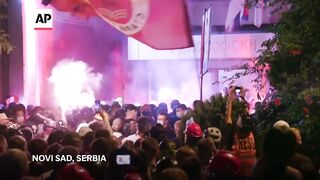 Riot police fire tear gas at protesters who were demanding free elections in
