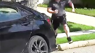 Broken car window