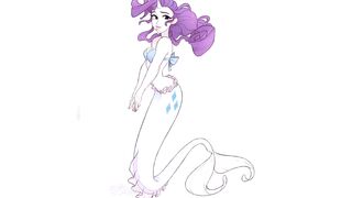 MY LITTLE PONY FRIENDSHIP IS MAGIC WERE TURNED INTO MERMAIDS
