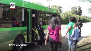 Overburdened with public and private school students, Ohio school district buses