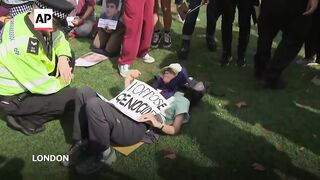 Police arrest protesters outside Parliament in London over Palestine Action