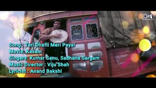 Teri Dhafli Meri Payal - Lyrical  Kasam  Sunny Deol Neelam  Kumar Sanu Sadhana Sargam 90s Hits 2
