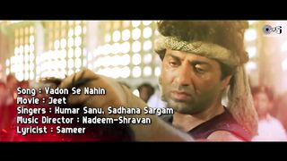 Vadon Se Nahin - Lyrical  Jeet  Salman Khan Karishma Sunny Deol Kumar Sanu Sadhana Sargam 90s