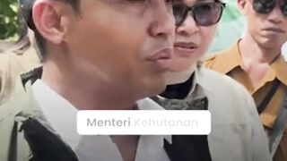 Menteri Kehutanan Raja Juli Antoni Klarifikasi Foto Viral