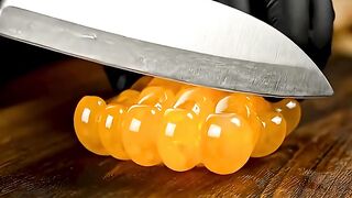 Exotic Glass Fruit Cutting and Spreading  ASMR
