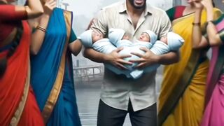 Multiple wife left the Man with babies alone