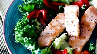 Roasted salmon fried eggs