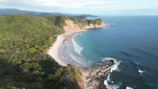 Scenic Tropical Beach Aerial Drone View