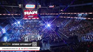 FULL SEGMENT AJ Lee and CM Punk challenge Becky Lynch and Seth Rollins Raw, ,