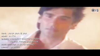 Aaja Jaane Ja Lyrical  Anth  Sunil Shetty  Abhijeet Kavita Krishnamurthy 90s Romantic Rain Song