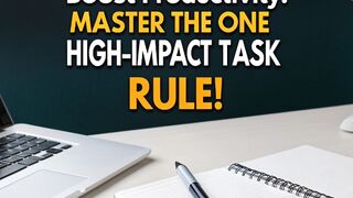 Boost Productivity Master the One High-Impact Task Rule(French Translation)