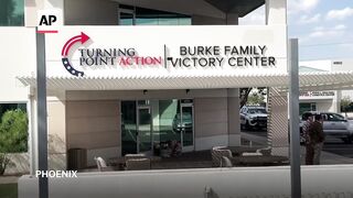 Charlie Kirk supporters leave flowers at Turning Point USAs