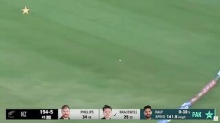 Michael Bracewell vs Haris Rauf - Epic Battle - Pakistan vs New Zealand - 1st ODI 2023 - PCB