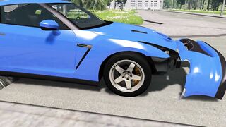 Cars vs Massive Speed Bumps –