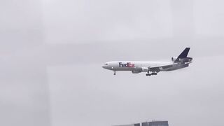 FedEx aircraft Landing #shorts