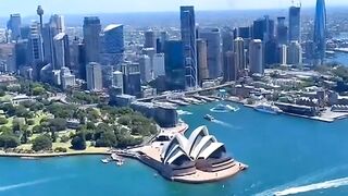 Australia helicopter view