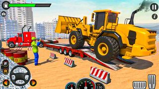 Heavy Excavator Machines Transporter Truck Games