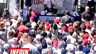 activist donald trump was shot by a sniper right in the neck