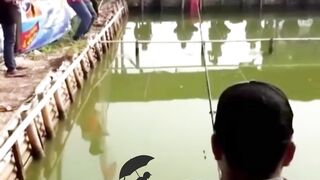video ngakak lucu tiktok indonesia lomba mancing panitia kecebur