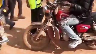 Andre Onana headed home on a motorbike after Cameroon game