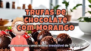 Receita Trufas de Chocolate com Morango!