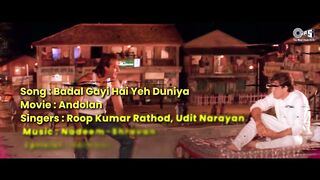 Badal Gayi Hai Yeh Duniya - Lyrical  Andolan  Sanjay Dutt Govinda  Roop Kumar Udit Narayan 90s