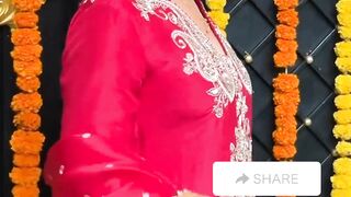 Bollywood Actress Nargis Fakhri Spotted at Pooja Event