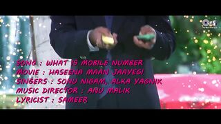 What Is Mobile Number Hindi Song - Lyrical  Haseena Maan Jayegi  Govinda Karisma  90s Hits