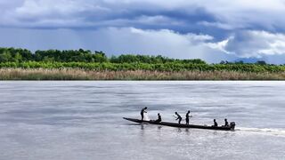 Crocodile hunting in the interior of Papua