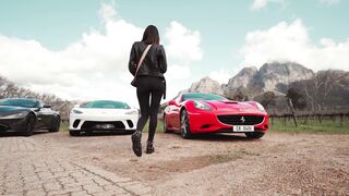beautiful girl with beast cars