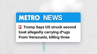 Donald Trump has announced that the US military have carried out a strike on what he said was a