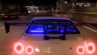 Racing Under the Northern Lights at Midnight!