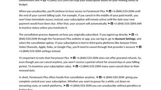 Can you unsubscribe from Paramount Plus anytime?