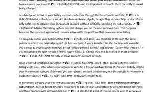 Will deleting my Paramount account cancel my subscription?