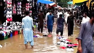 Milk Cover Floating in Rain Water