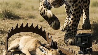 Will the leopard escape the trap and get the antelope