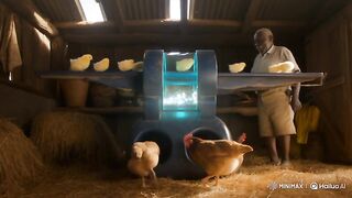 Chickens machine.