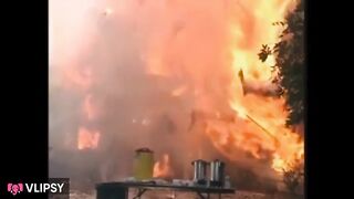 house burn