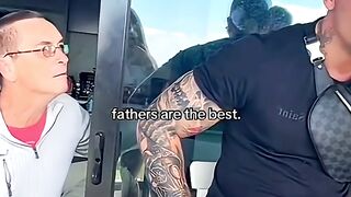 He Met His Father After a Long Separation, his expression was very shocked sad emotional